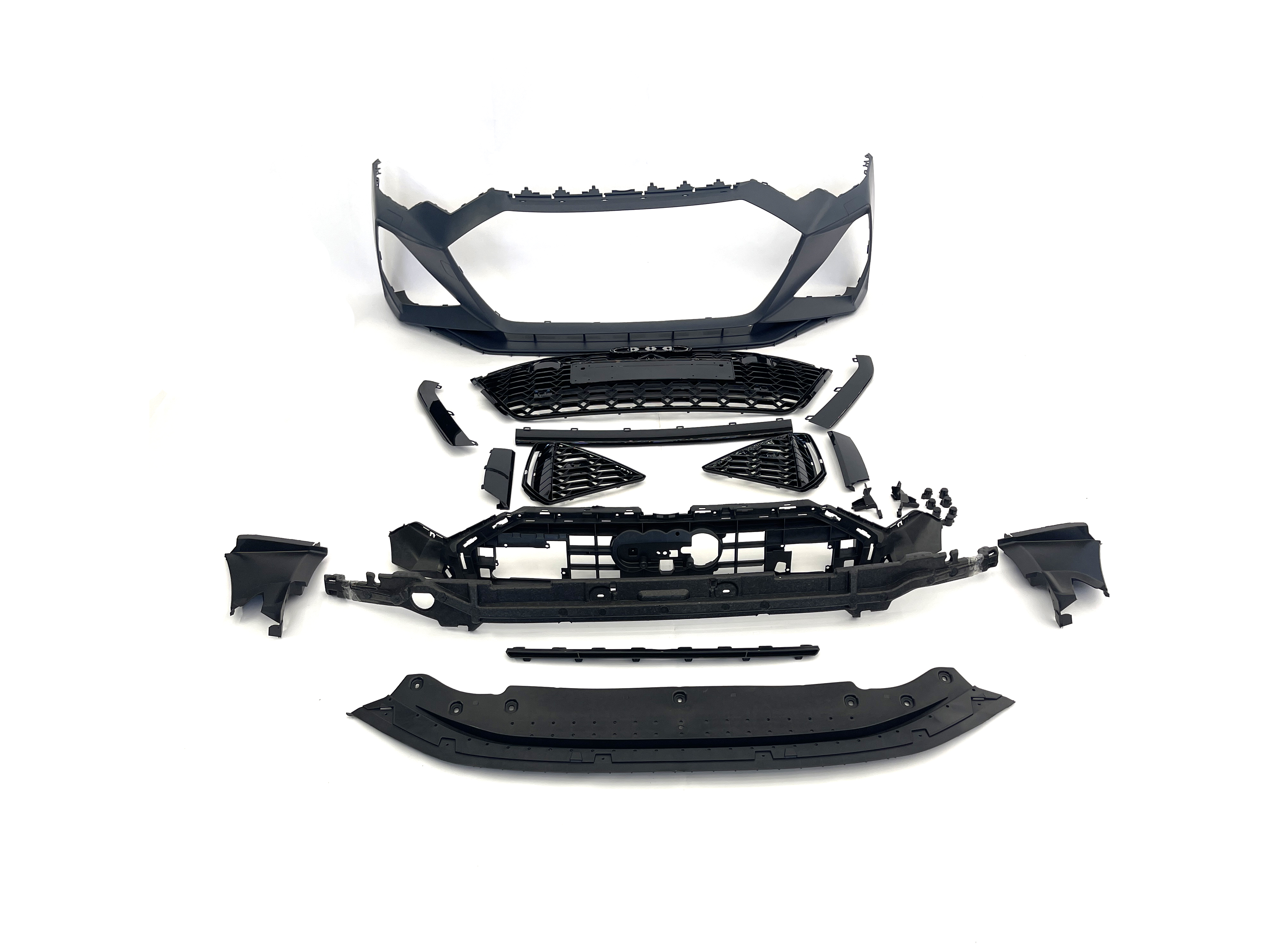 Audi A6 C8 2018+ Front Bumper Set RS6 style BLACK