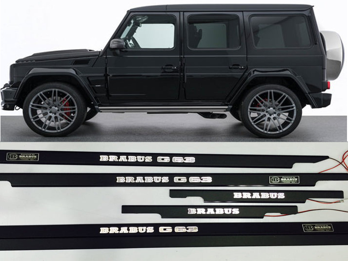 Brabus G63 Stainless Steel LED Door Sills for W463 G-Class Set 5 pcs