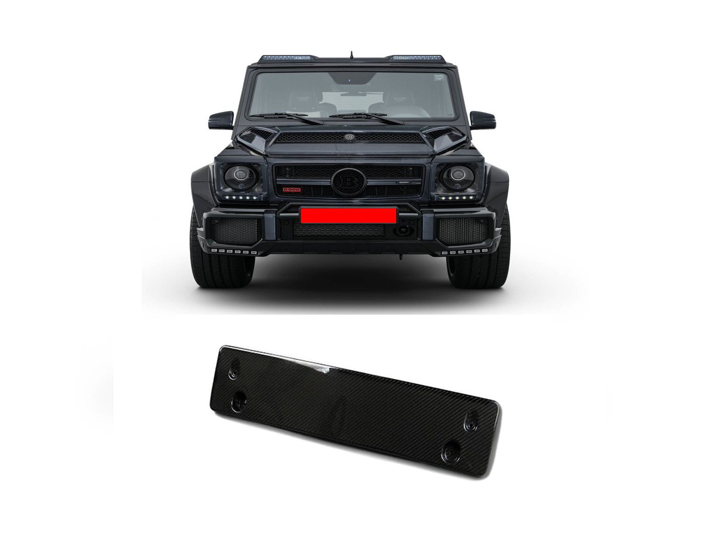 Carbon Number Plate Frame for W463 G-Wagon Mercedes-Benz