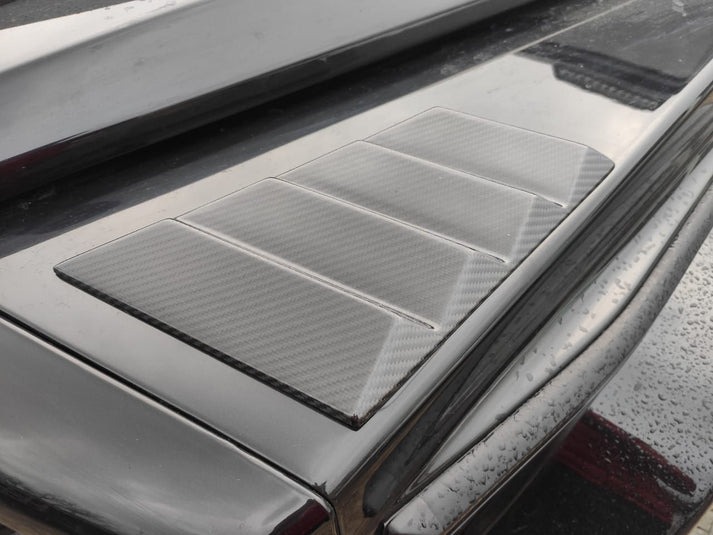 Mercedes-Benz W463 G-Wagon Carbon Fiber Covers Instead of Front Fender Turn Signals + Carbon Fiber Front Headlight Covers Set