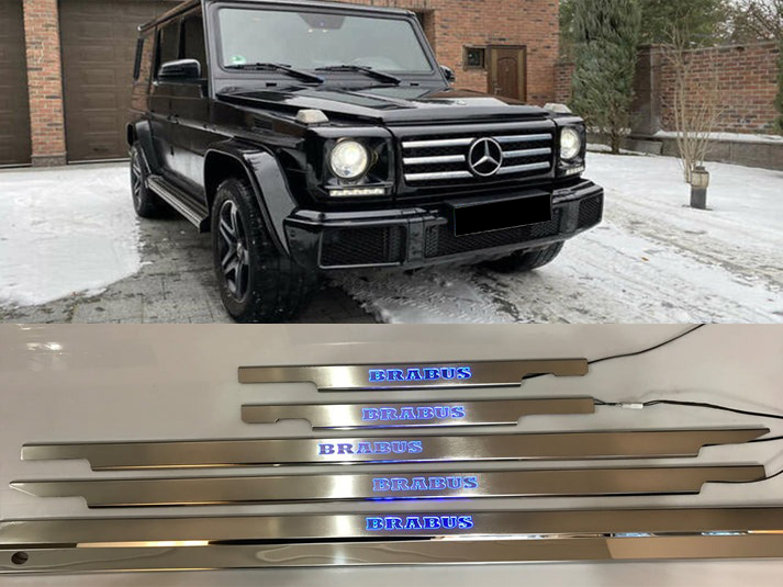 Brabus Stainless Steel LED Door Sills for G-Class W463