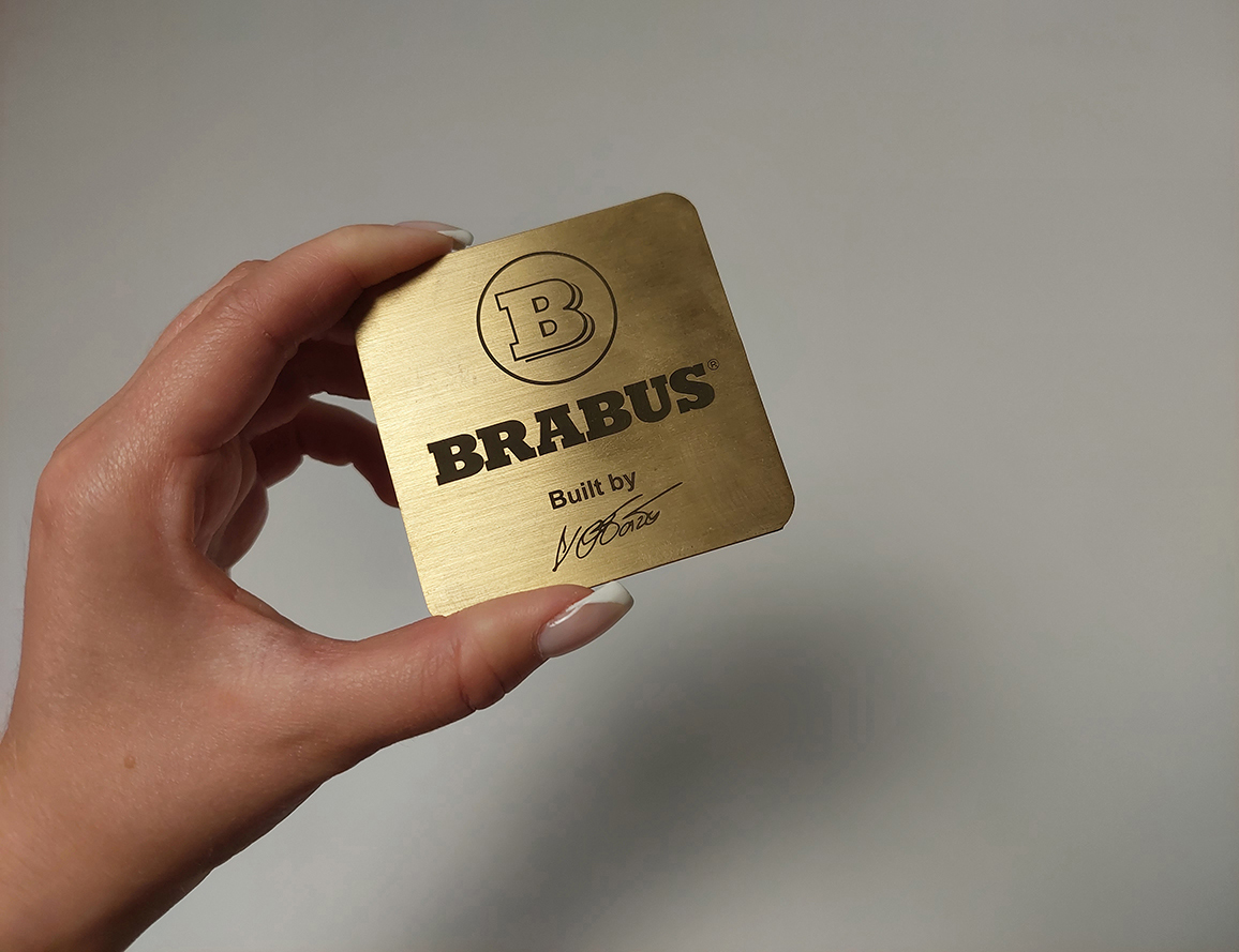 Brabus Engine Cover Badge for Mercedes-Benz Cars