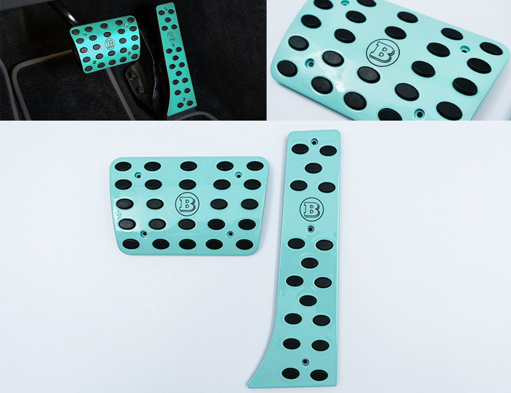 W464 W463A Tiffany Blue Brabus Pedal Covers Set for G Wagon Mercedes G-Class