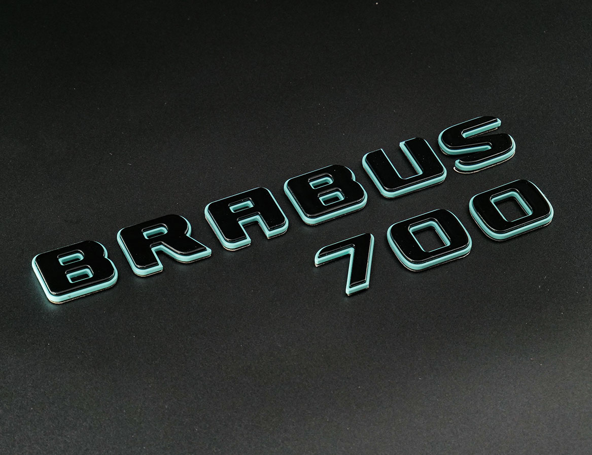 Brabus 700 Tiffany Blue Badges Emblems Set for Mercedes-Benz W463 W463A W464