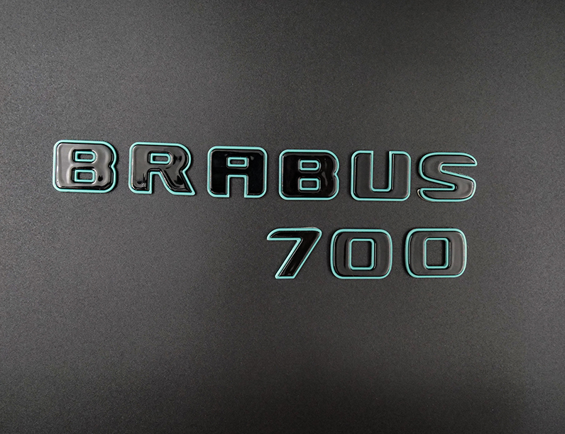 Brabus 700 Tiffany Blue Badges Emblems Set for Mercedes-Benz W463 W463A W464