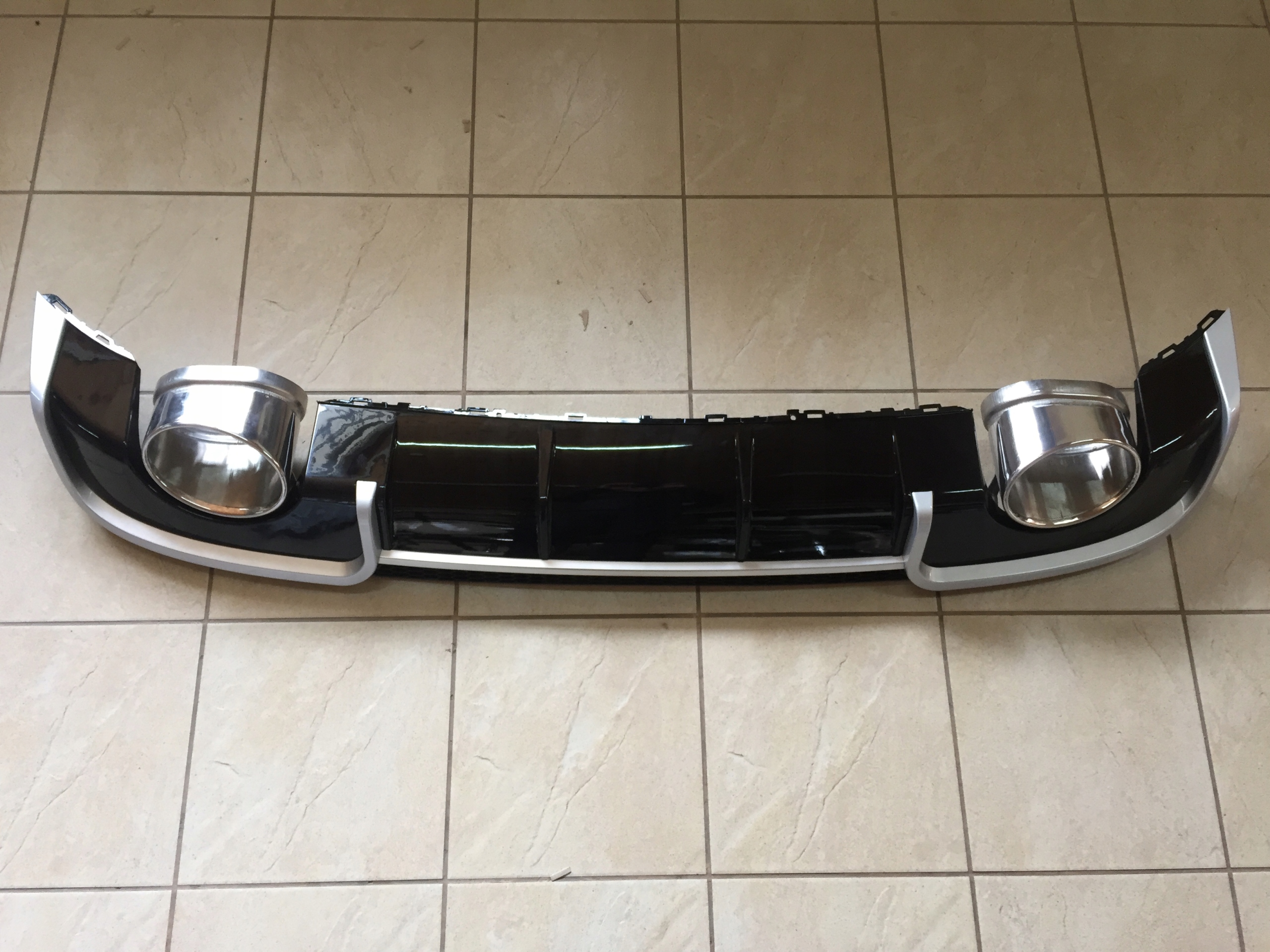 Audi A3 8V SEDAN 2012-2015 Pre-Facelift Rear Diffuser RS3 Style Black