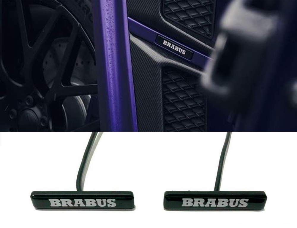 G Wagon LED Fender Emblem Brabus Logo for Mercedes w463a w464 2pcs