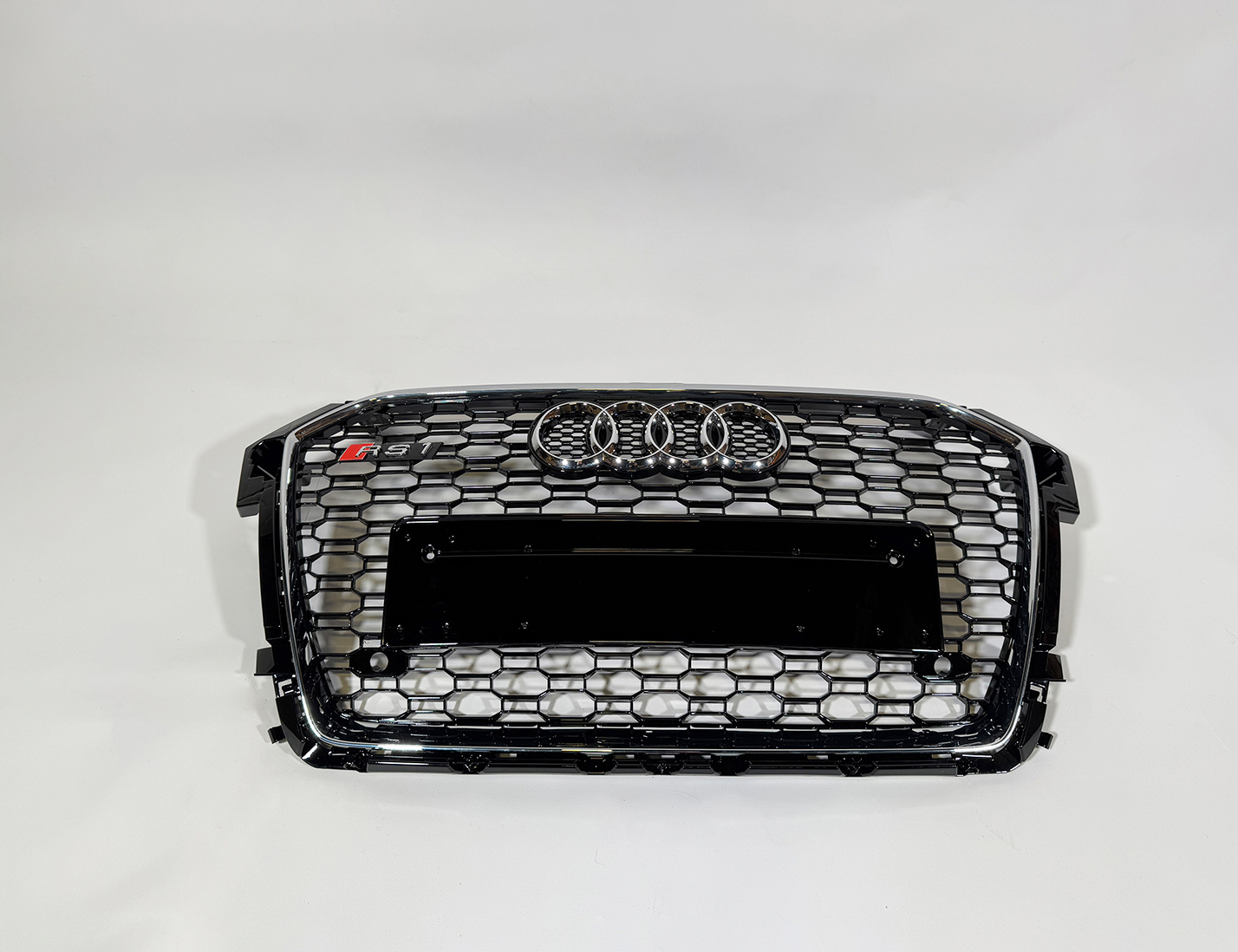 Audi A1 LIFT 2015-2018 Front Grill, Honeycomb Grill, RS1 Chrome Quattro Style