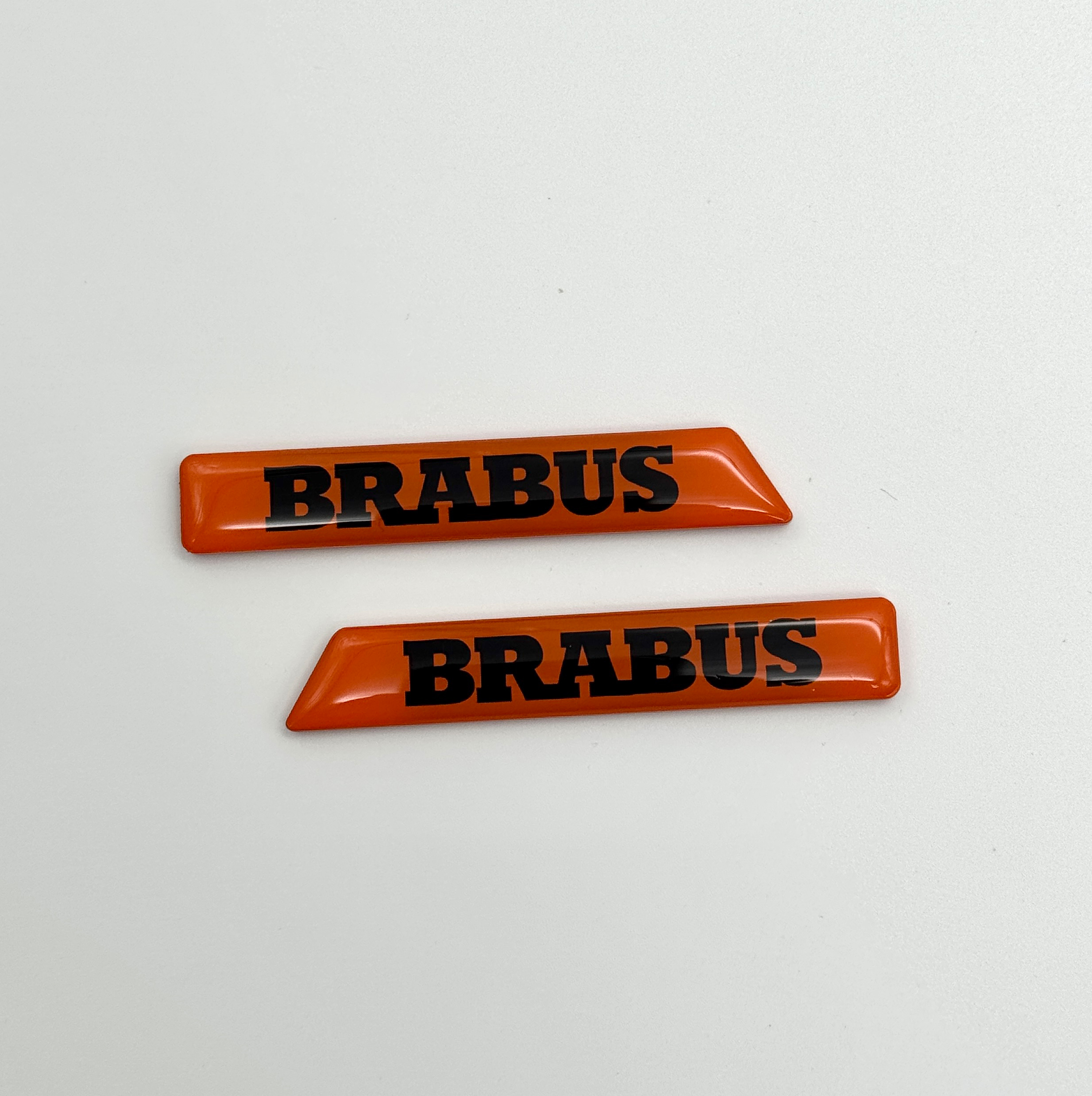 Brabus Orange Fender Emblems Side Moldings Inserts for Mercedes W463A G-Class