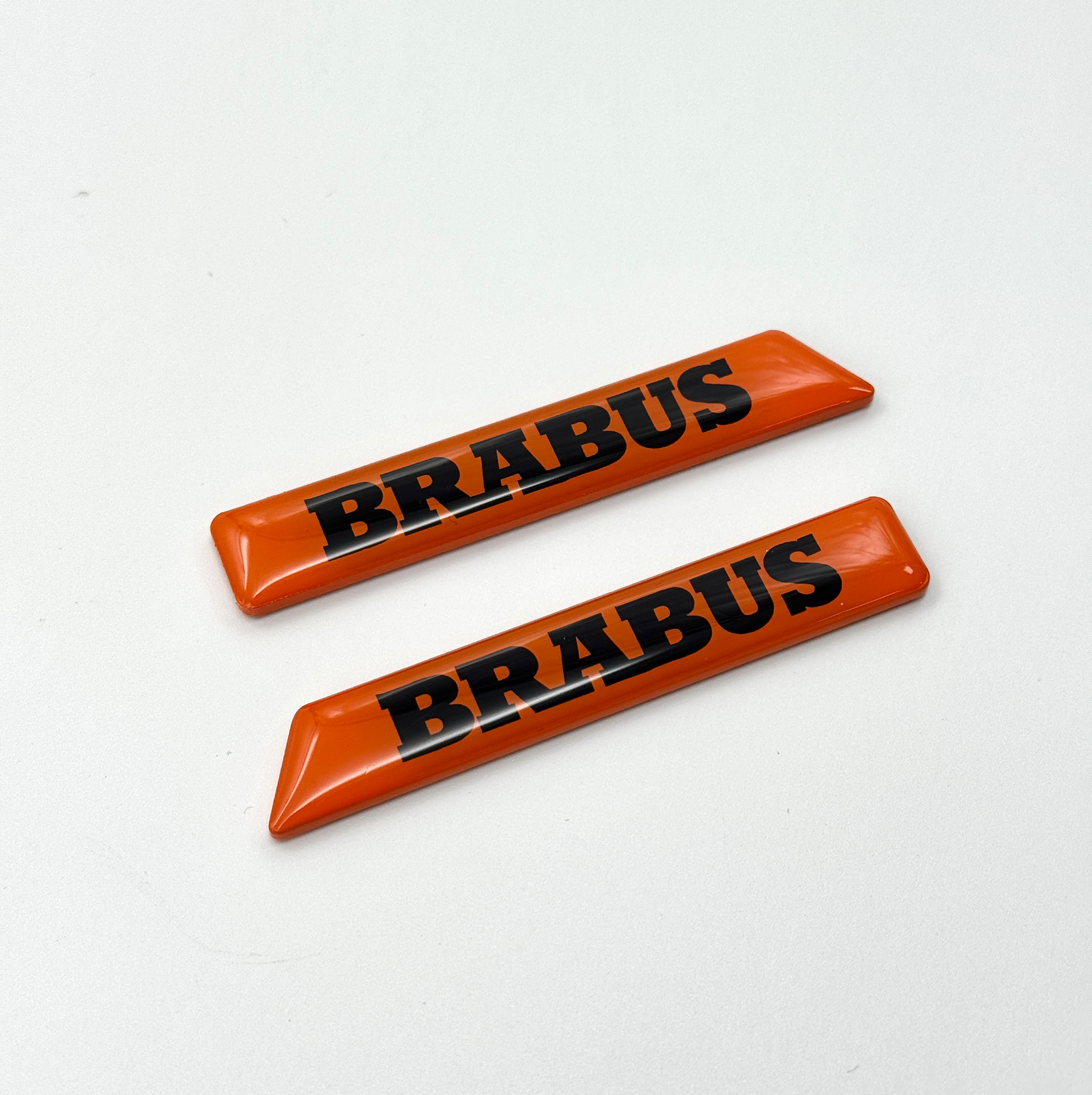 Brabus Orange Fender Emblems Side Moldings Inserts for Mercedes W463A G-Class