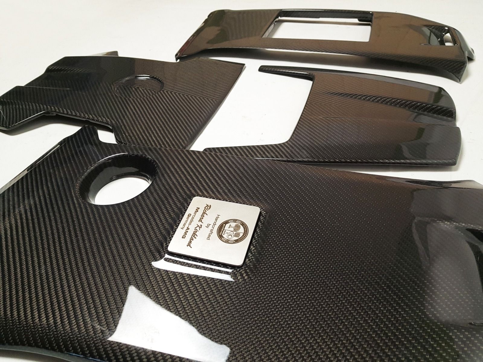 Mercedes-Benz W463A G63 AMG G-Class Carbon Fiber Engine Cover Set + Badge