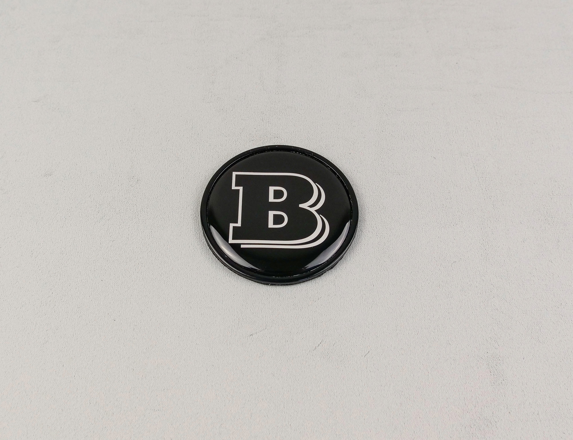 Mercedes-Benz G-Wagon G-Class W463 W463A Metal Gray Brabus Badge Logo Emblem 55mm for Hood Scoop Trunk