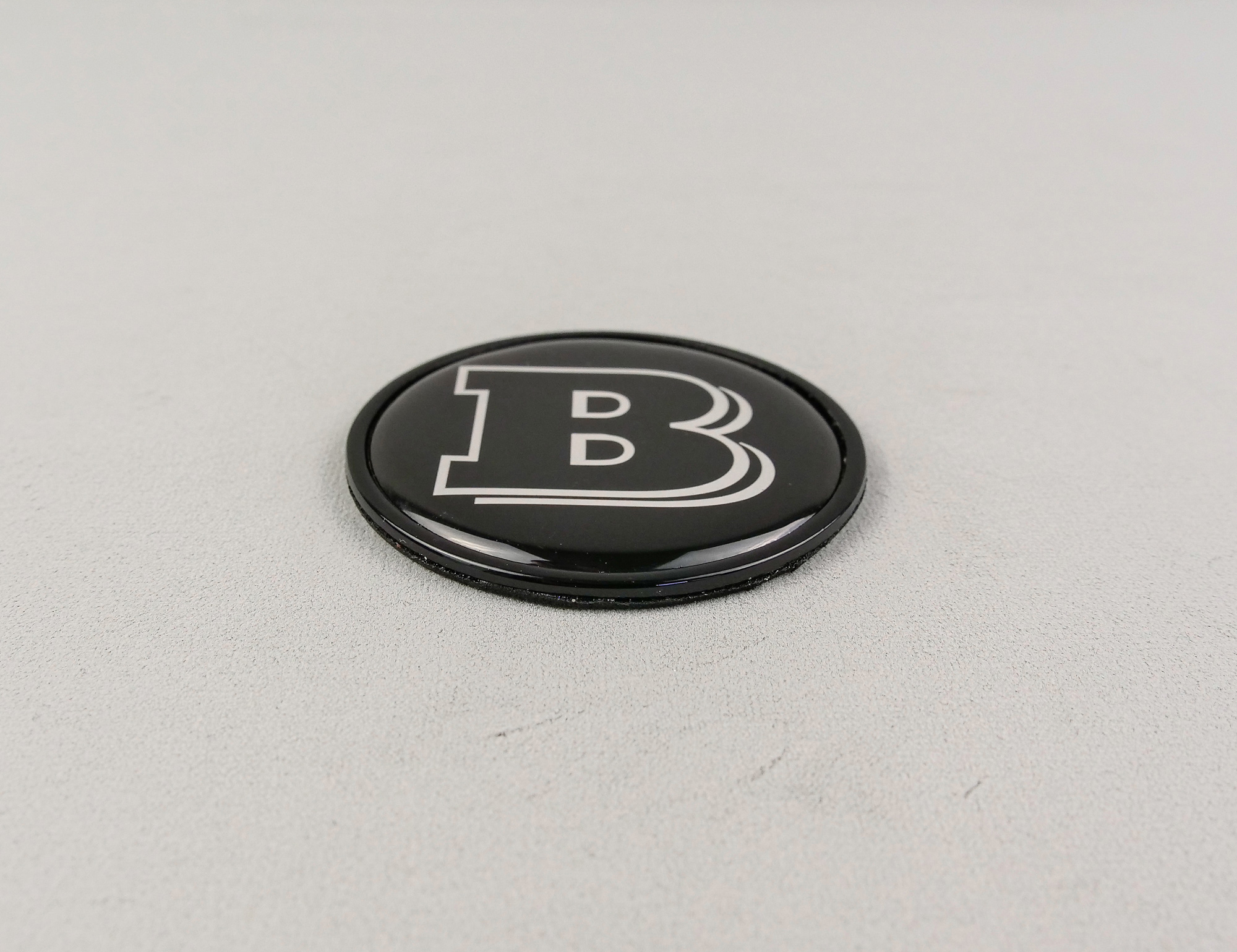 Mercedes-Benz G-Wagon G-Class W463 W463A Metal Gray Brabus Badge Logo Emblem 55mm for Hood Scoop Trunk