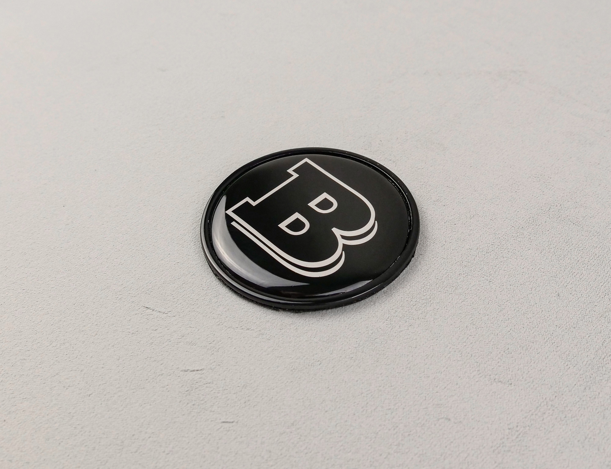 Mercedes-Benz G-Wagon G-Class W463 W463A Metal Gray Brabus Badge Logo Emblem 55mm for Hood Scoop Trunk