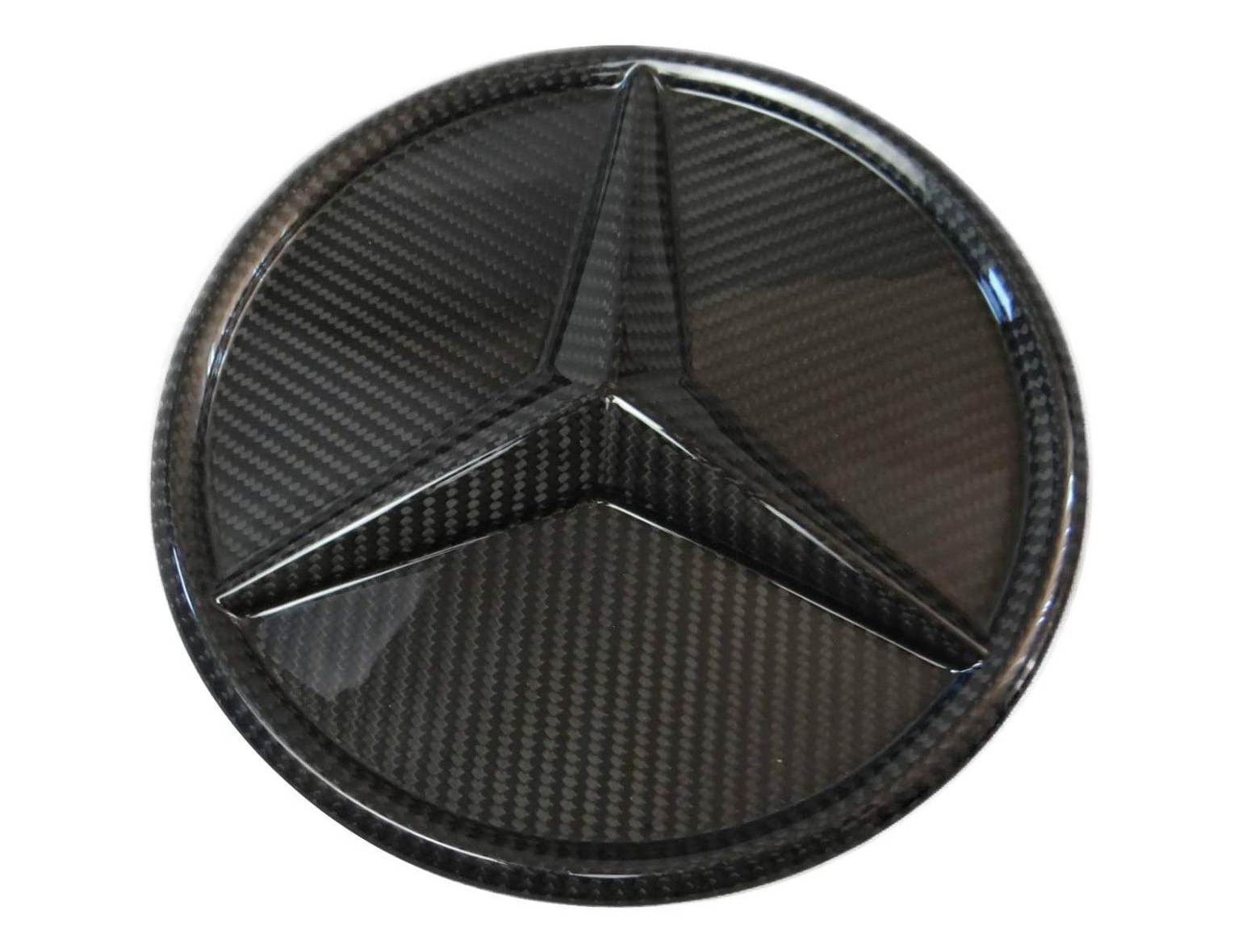 Carbon Fiber Front Grill Star Style Grille Badge Logo Emblem for Mercedes-Benz W463A G-Class G-Wagon