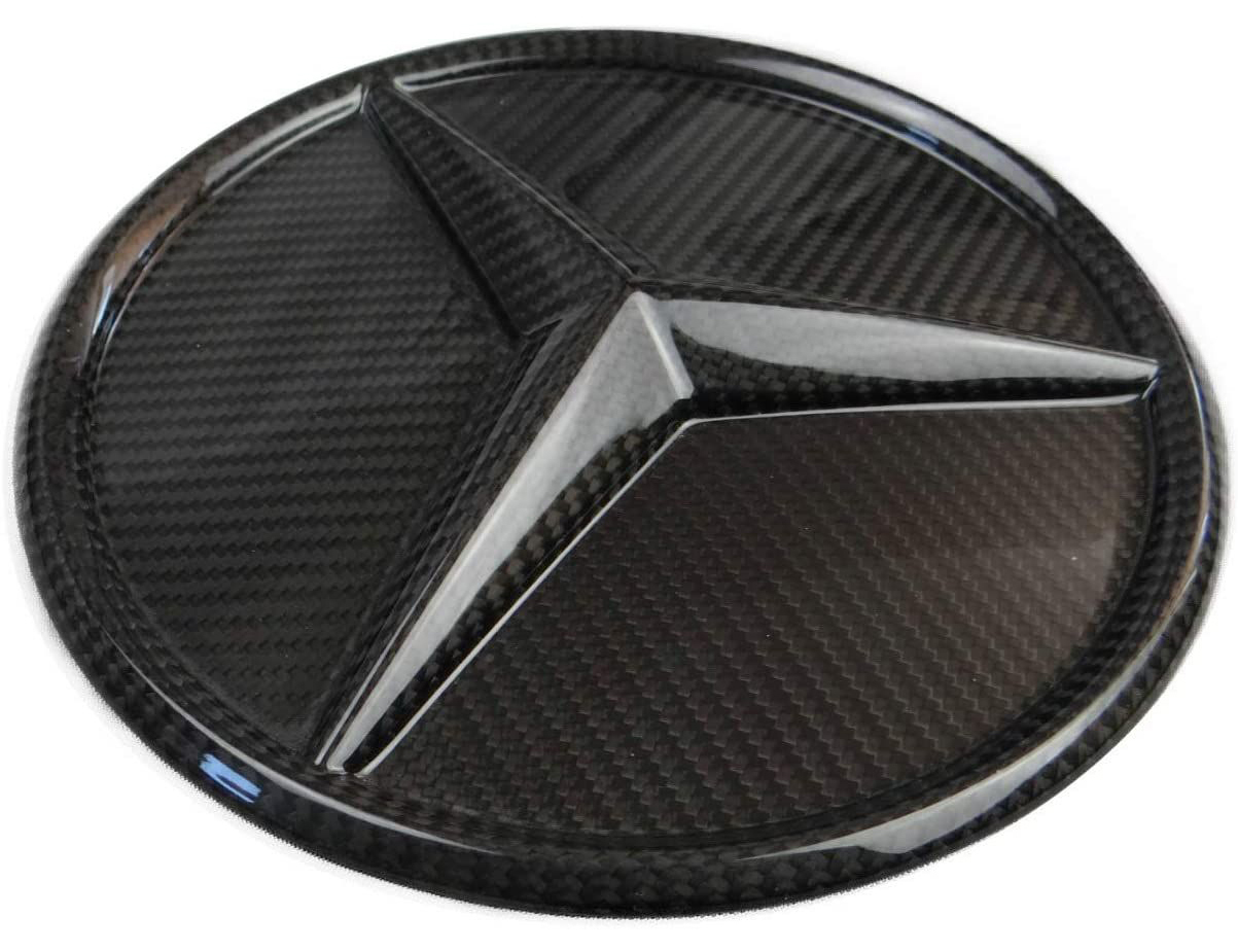 Carbon Fiber Front Grill Star Style Grille Badge Logo Emblem for Mercedes-Benz W463A G-Class G-Wagon