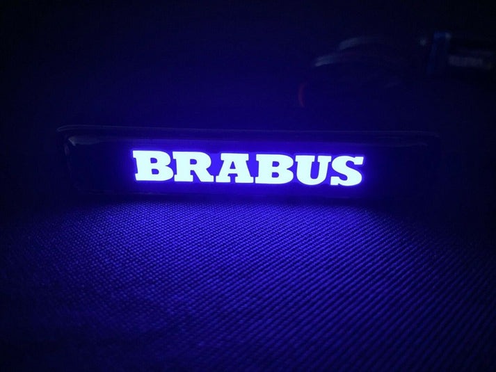 Brabus LED Grill Blue Badge Grille Emblem Logo for Mercedes W463 G Wagon G63 G500 G55