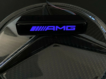 AMG LED Grill Blue Badge Grille Emblem Logo for Mercedes W463 G Wagon G63 G500 G55