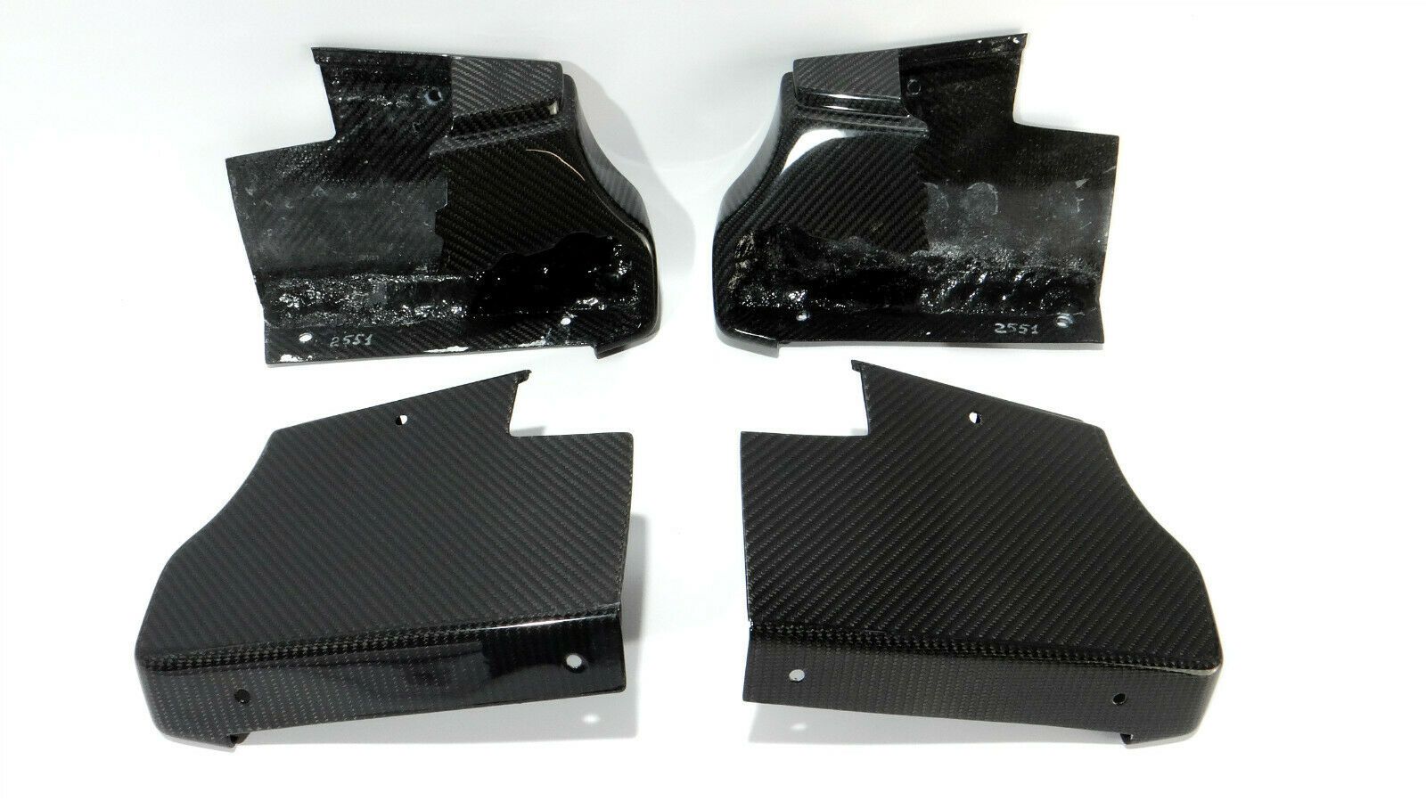 Carbon Fiber Running Boards End Caps Covers for Mercedes-Benz W463a W464